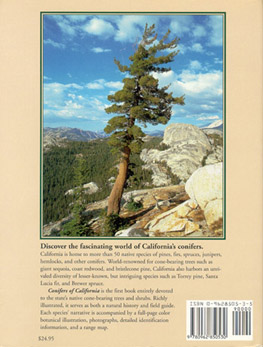 Conifers of California - Back Cover